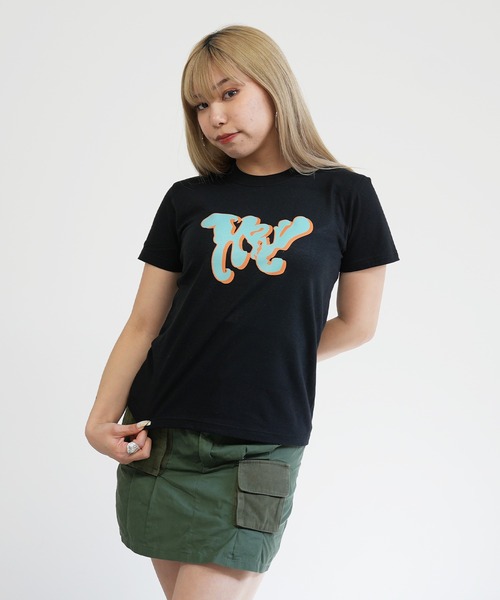 BASIS（ベイシス）の「ENAコラボTシャツ フロントロゴtシャツ 綿100% カットソー 半袖（Tシャツ/カットソー・レディース・ホワイト/カーキ/ブラック・SMALL/MEDIUM/LARGE/150）」の5枚目の写真