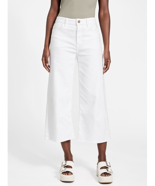 Guess（ゲス）の「BELLFLOWER Crop Wide Leg デニムパンツ（デニムパンツ・レディース・ホワイト・24inch/25inch/26inch/27inch）」の14枚目の写真