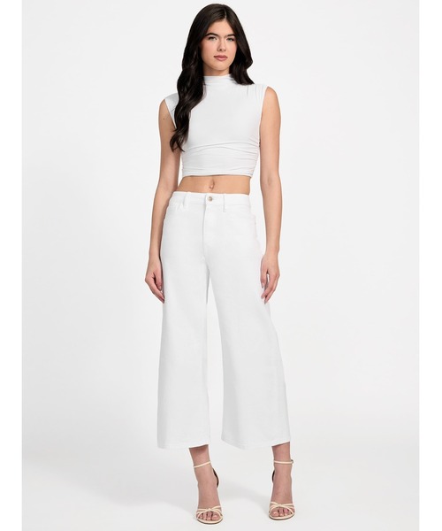 Guess（ゲス）の「BELLFLOWER Crop Wide Leg デニムパンツ（デニムパンツ・レディース・ホワイト・24inch/25inch/26inch/27inch）」の13枚目の写真