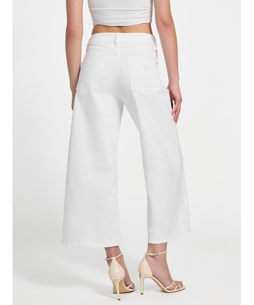 Guess（ゲス）の「BELLFLOWER Crop Wide Leg デニムパンツ（デニムパンツ・レディース・ホワイト・24inch/25inch/26inch/27inch）」の10枚目の写真