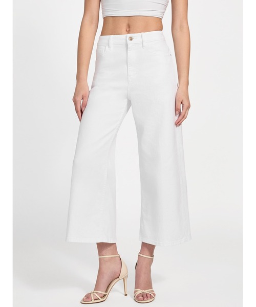 Guess（ゲス）の「BELLFLOWER Crop Wide Leg デニムパンツ（デニムパンツ・レディース・ホワイト・24inch/25inch/26inch/27inch）」の15枚目の写真