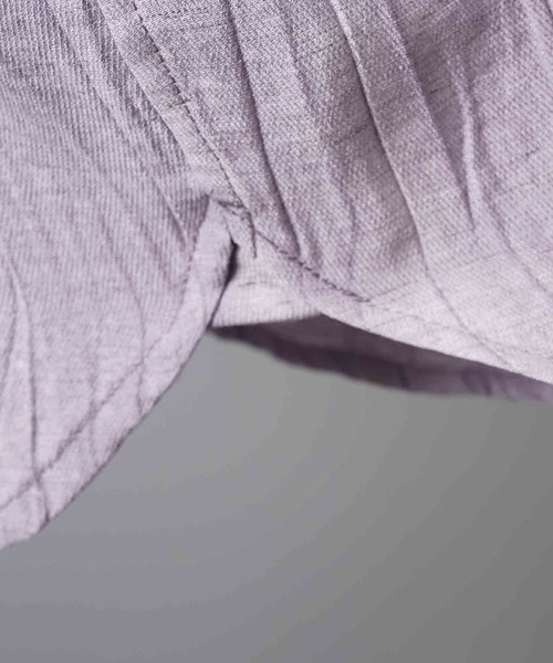 MAISON SPECIAL（メゾンスペシャル）の「《UNISEX》Sheer Linen Prime-Over Short Sleeve Shirt/シアーリネンプライムオーバーショートスリーブシャツ【MAISON SPECIAL/メゾンスペシャル】（シャツ/ブラウス・メンズ・パープル/グレー/ブラック・2/1）」の19枚目の写真