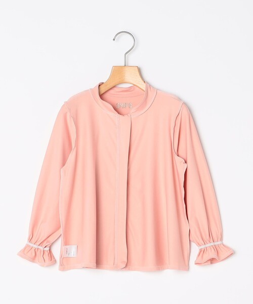 SHIPS KIDS:140～150cm / 〈UVカット〉フリルスリーブ ラッシュガード