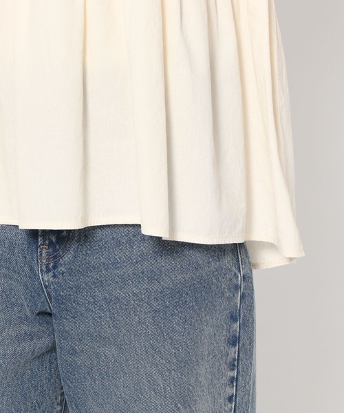 LOWRYS FARM（ローリーズファーム）の「ピグメントキリカエチュニック　451976（Tシャツ/カットソー・レディース・アイボリー/チャコールグレー・SHORT/LONG）」の20枚目の写真