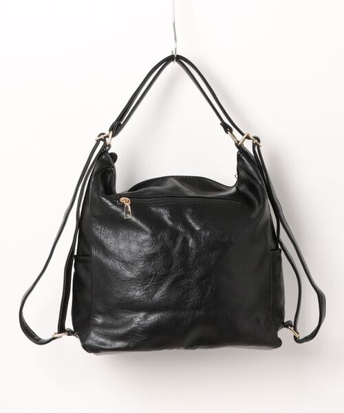 NOLITA LABORATORY（ノリータラボラトリー）の「【 NOLITA / ノリータ 】2Way ショルダーバッグ リュックサックにもなる 大人のレザータイプ バッグ（ショルダーバッグ・レディース・ブラック・FREE）」の9枚目の写真