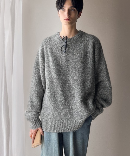 Classical Origin(クラシカルオリジン)の「【Classical Origin】「深みのある大人に。」クルーネックミックスカラー糸ニット(長袖)/Crew neck mixed color knit(ニット/セーター・メンズ・ブルー/チャコール/イエロー/アイボリー・X-LARGE/MEDIUM/LARGE)」の16枚目の写真