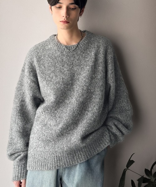 Classical Origin(クラシカルオリジン)の「【Classical Origin】「深みのある大人に。」クルーネックミックスカラー糸ニット(長袖)/Crew neck mixed color knit(ニット/セーター・メンズ・ブルー/チャコール/イエロー/アイボリー・X-LARGE/MEDIUM/LARGE)」の15枚目の写真