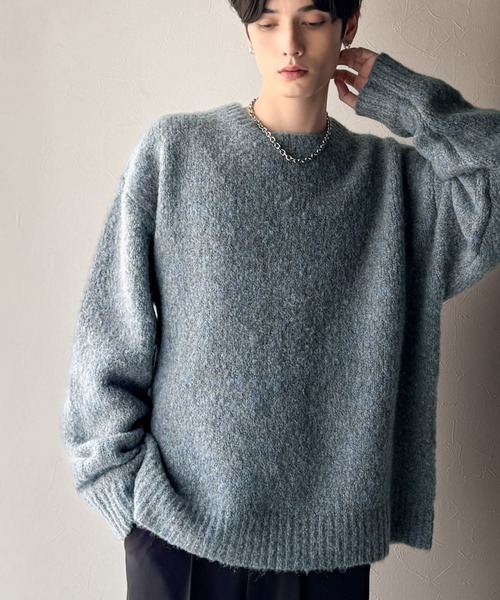 Classical Origin(クラシカルオリジン)の「【Classical Origin】「深みのある大人に。」クルーネックミックスカラー糸ニット(長袖)/Crew neck mixed color knit(ニット/セーター・メンズ・ブルー/チャコール/イエロー/アイボリー・X-LARGE/MEDIUM/LARGE)」の22枚目の写真
