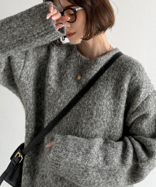 Classical Origin(クラシカルオリジン)の「【Classical Origin】「深みのある大人に。」クルーネックミックスカラー糸ニット(長袖)/Crew neck mixed color knit(ニット/セーター・メンズ・ブルー/チャコール/イエロー/アイボリー・X-LARGE/MEDIUM/LARGE)」の19枚目の写真