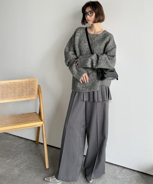 Classical Origin(クラシカルオリジン)の「【Classical Origin】「深みのある大人に。」クルーネックミックスカラー糸ニット(長袖)/Crew neck mixed color knit(ニット/セーター・メンズ・ブルー/チャコール/イエロー/アイボリー・X-LARGE/MEDIUM/LARGE)」の20枚目の写真