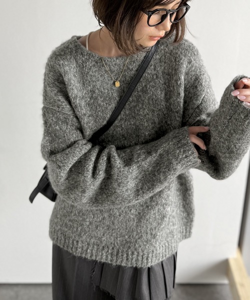 Classical Origin(クラシカルオリジン)の「【Classical Origin】「深みのある大人に。」クルーネックミックスカラー糸ニット(長袖)/Crew neck mixed color knit(ニット/セーター・メンズ・ブルー/チャコール/イエロー/アイボリー・X-LARGE/MEDIUM/LARGE)」の21枚目の写真