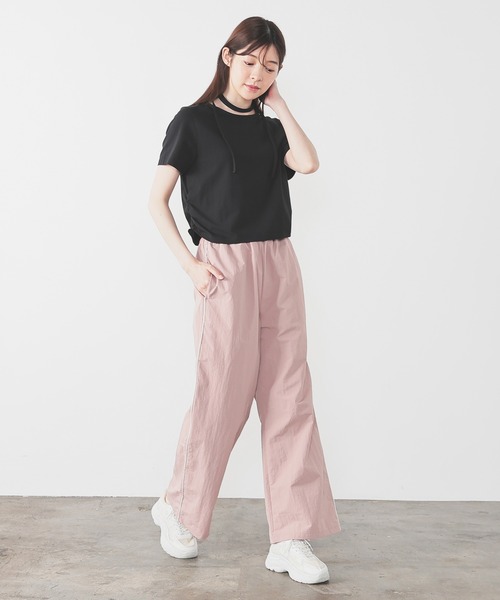 Honeys(ハニーズ)の「トラックパンツ(その他パンツ・レディース・ブラック/スモークピンク/ホワイト/ブラウン・M/LL/L/SS/S)」の12枚目の写真