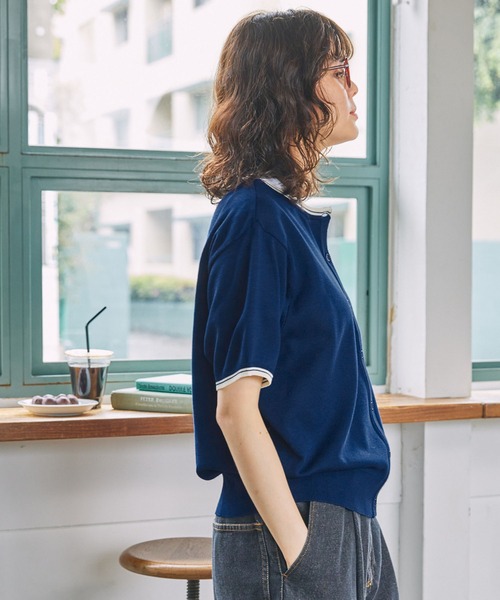 U.S. POLO ASSN. / ユーエスポロアッスン ワンポイント刺繍 配色ライン