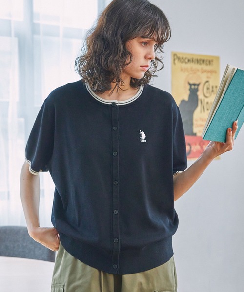 U.S. POLO ASSN. / ユーエスポロアッスン ワンポイント刺繍 配色ライン