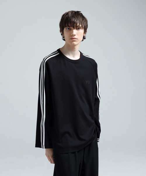 Y-3 LONG SLEEVE TEE 3-STRIPES（Tシャツ/カットソー）｜Y-3