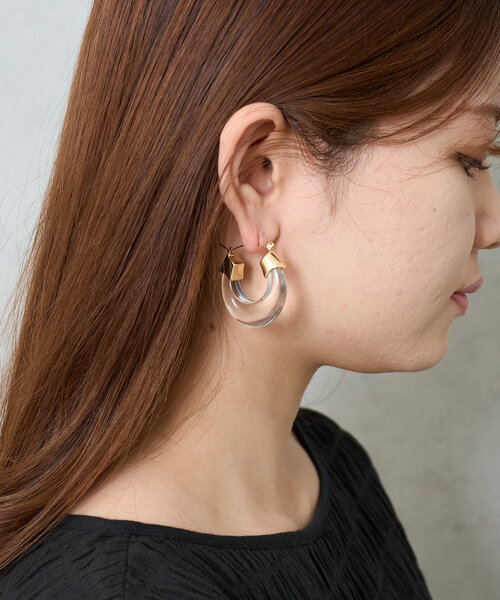 BIRTHDAY BAR（バースデイバー）の「フープピアス（ピアス（両耳用）・レディース・ブルー系その他/ブラウン/クリア・0）」の3枚目の写真