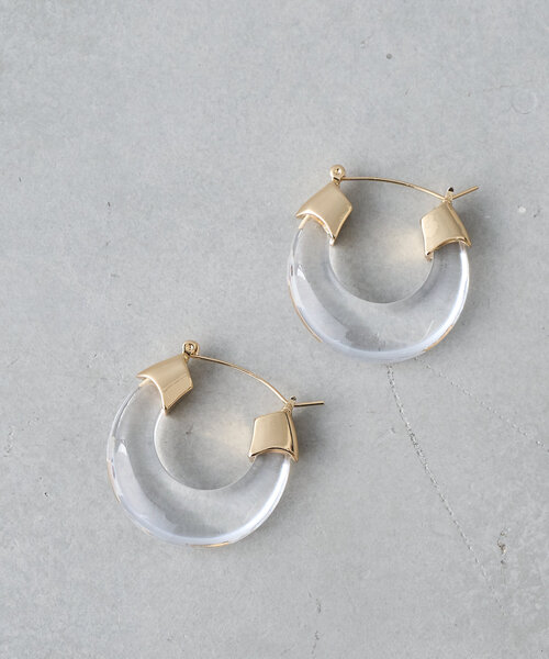 BIRTHDAY BAR（バースデイバー）の「フープピアス（ピアス（両耳用）・レディース・ブルー系その他/ブラウン/クリア・0）」の5枚目の写真