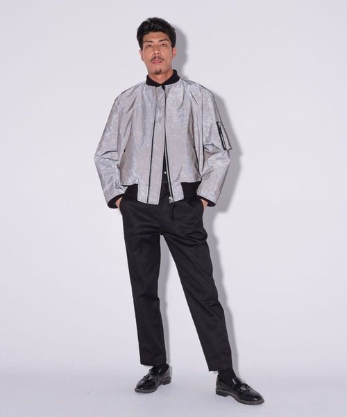 BEDWIN & THE HEARTBREAKERS（ベドウィン アンド ザ ハートブレイカーズ）の「REFLECTIVE TYPE MA-1 JACKET "DUFFY"（MA-1・メンズ・チャコール・MEDIUM）」の12枚目の写真