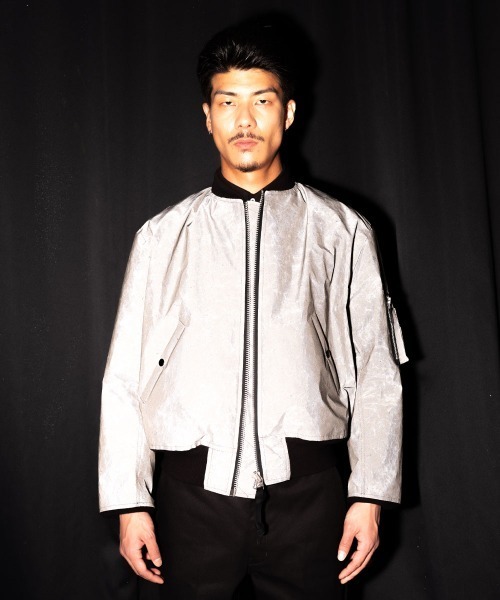 BEDWIN & THE HEARTBREAKERS（ベドウィン アンド ザ ハートブレイカーズ）の「REFLECTIVE TYPE MA-1 JACKET "DUFFY"（MA-1・メンズ・チャコール・MEDIUM）」の13枚目の写真