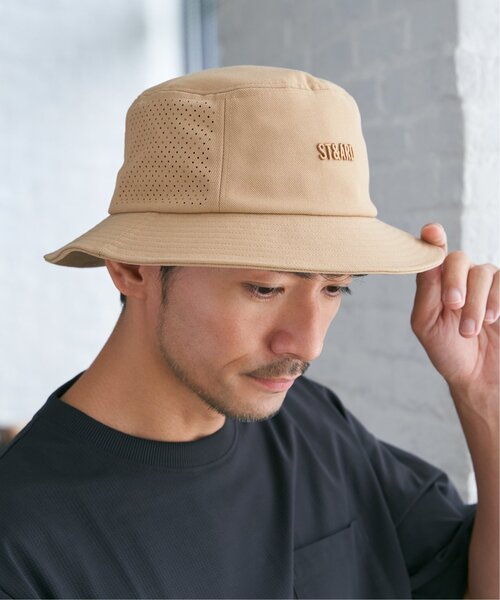 ikka（イッカ）の「レーザーホールメッシュバケットハット（キャップ・メンズ・ブラック/ベージュ・FREE）」の12枚目の写真