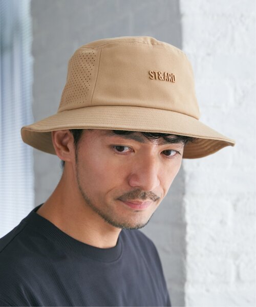 ikka（イッカ）の「レーザーホールメッシュバケットハット（キャップ・メンズ・ブラック/ベージュ・FREE）」の13枚目の写真