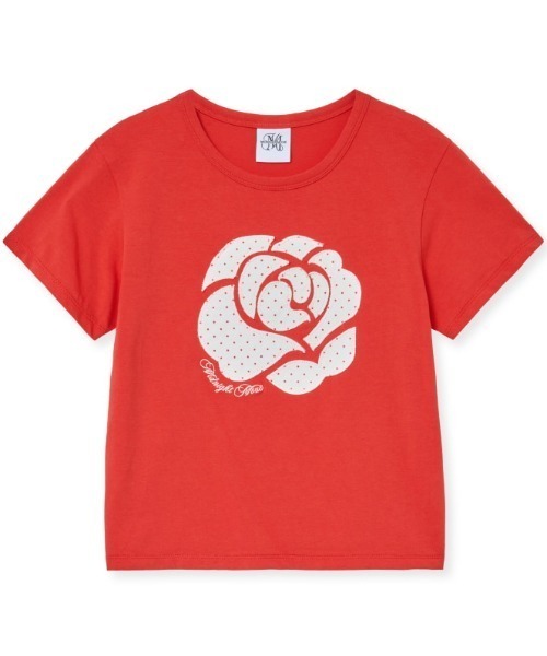 tシャツ A'GEM/9 × .kom 「MIDNIGHT MOVE/ミッドナイトムーブ」 DOT ROSE T-SHIRT/ドット ローズ半袖Tシャ A'GEM/9 × .kom 『MIDNIGHT MOVE/ミッドナイトムーブ』 DOT ROSE