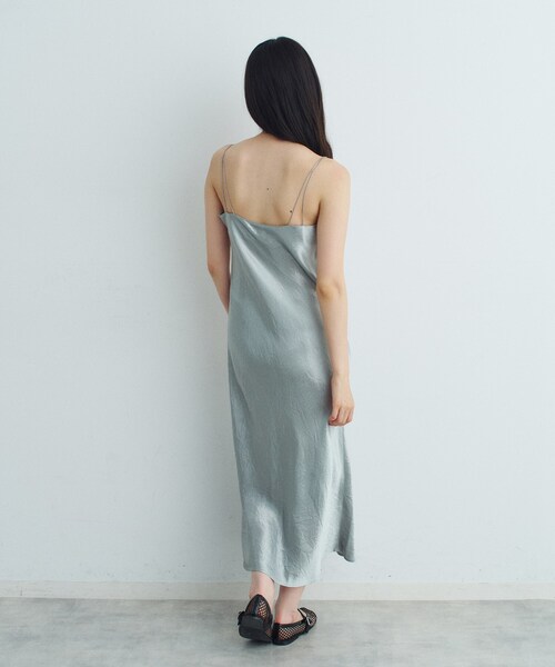 CODE A(コードエー)の「ribbon cami dress(ワンピース・レディース・ブラック/ホワイト/ライトグレー・00)」の10枚目の写真