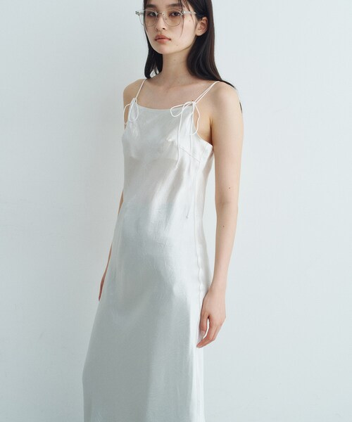 CODE A(コードエー)の「ribbon cami dress(ワンピース・レディース・ブラック/ホワイト/ライトグレー・00)」の19枚目の写真