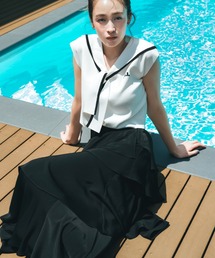 【新品】JILLSTUART♡ロングスカート Dickies × JILL by JILL STUART」別注ステッチロングスカート