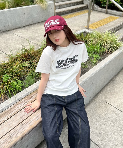 BGL（ビージーエル）の「TREE CAMO LOGO TEE（Tシャツ/カットソー・メンズ・オフホワイト/ブルー/ブラック・S/M/L/XL）」の4枚目の写真