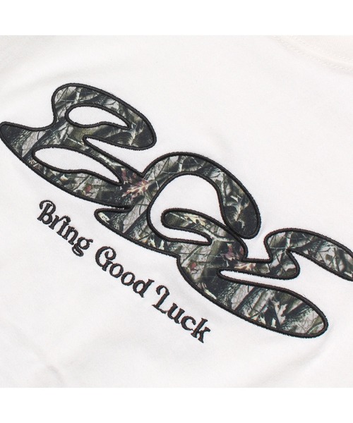 BGL（ビージーエル）の「TREE CAMO LOGO TEE（Tシャツ/カットソー・メンズ・オフホワイト/ブルー/ブラック・S/M/L/XL）」の18枚目の写真