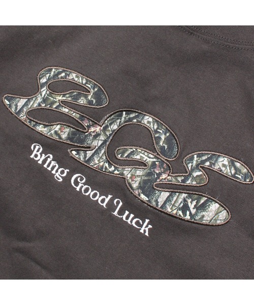 BGL（ビージーエル）の「TREE CAMO LOGO TEE（Tシャツ/カットソー・メンズ・オフホワイト/ブルー/ブラック・S/M/L/XL）」の22枚目の写真
