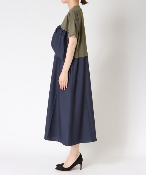 Cepica（セピカ）の「【MARECHAL TERRE / マルシャルテル】ラッフルフリルジョイントワンピース（ワンピース・レディース・カーキ/ブラック・FREE）」の11枚目の写真