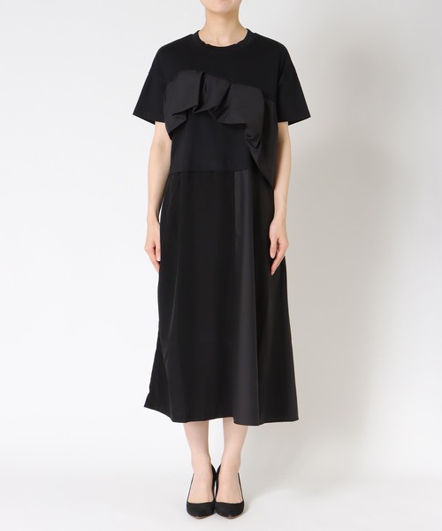 Cepica（セピカ）の「【MARECHAL TERRE / マルシャルテル】ラッフルフリルジョイントワンピース（ワンピース・レディース・カーキ/ブラック・FREE）」の21枚目の写真