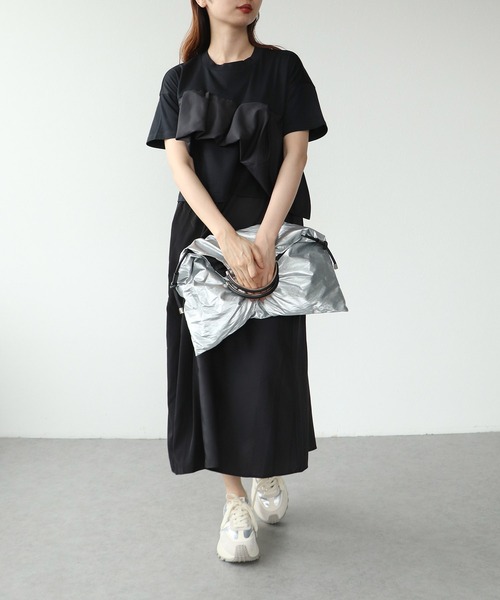 Cepica（セピカ）の「【MARECHAL TERRE / マルシャルテル】ラッフルフリルジョイントワンピース（ワンピース・レディース・カーキ/ブラック・FREE）」の17枚目の写真