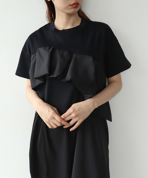 Cepica（セピカ）の「【MARECHAL TERRE / マルシャルテル】ラッフルフリルジョイントワンピース（ワンピース・レディース・カーキ/ブラック・FREE）」の19枚目の写真