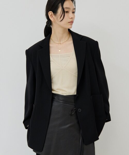【未使用品】GALLARDAGALANTE ノーカラー ライダースジャケット　黒 UNDERCOVERISM(アンダーカバーイズム) 11SS UNDERMAN期 リブ