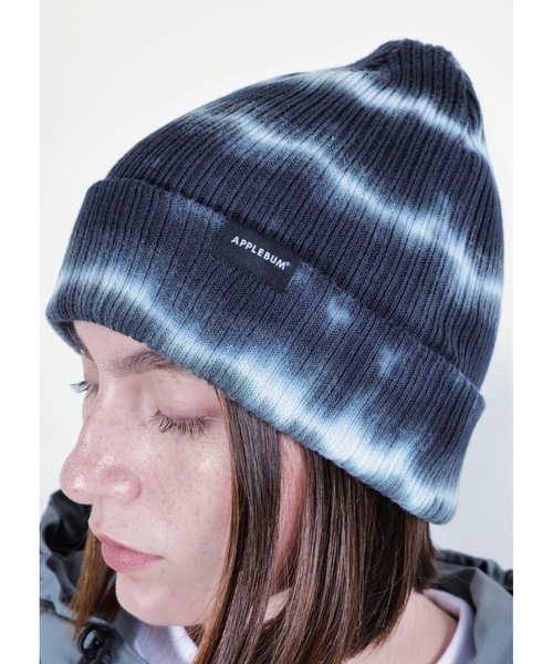 Border Tie Dye Knit Cap