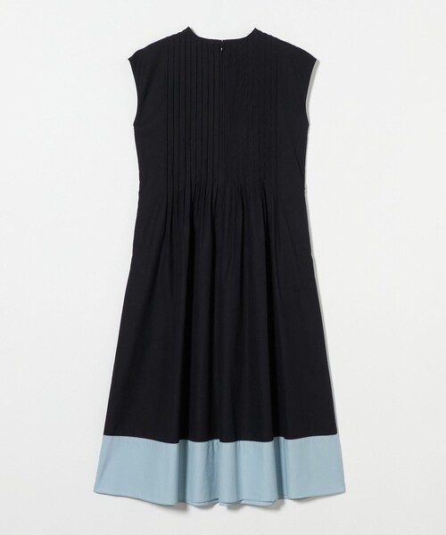 専用♡DVF 艶のブラックシルクコットンワンピース&ちょうちょブローチ フラウグラット 3シーズン活躍♪ きれい見えジャカード編み柄の
