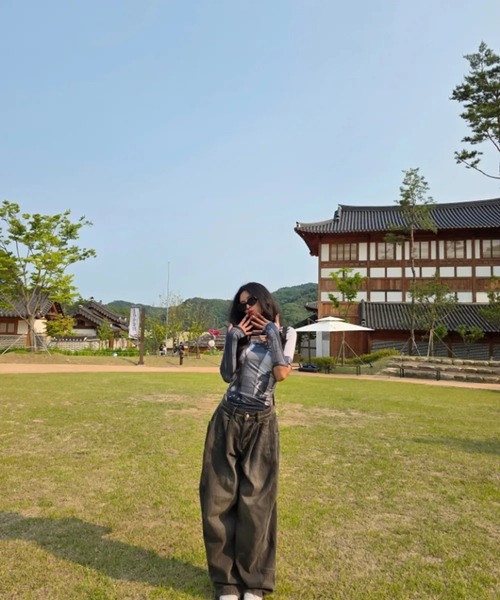 Vini（ヴィニ）の「【Vini】コンストラクションワイドデニムパンツ（デニムパンツ・メンズ・ブラック系その他/ブルー系その他・X-LARGE/LARGE/MEDIUM）」の11枚目の写真