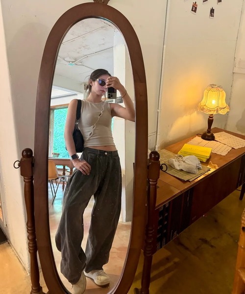 Vini（ヴィニ）の「【Vini】コンストラクションワイドデニムパンツ（デニムパンツ・メンズ・ブラック系その他/ブルー系その他・X-LARGE/LARGE/MEDIUM）」の18枚目の写真