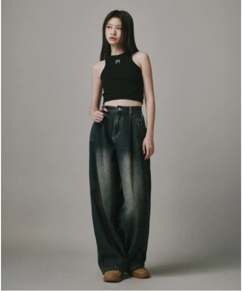 Vini（ヴィニ）の「【Vini】コンストラクションワイドデニムパンツ（デニムパンツ・メンズ・ブラック系その他/ブルー系その他・X-LARGE/LARGE/MEDIUM）」の8枚目の写真