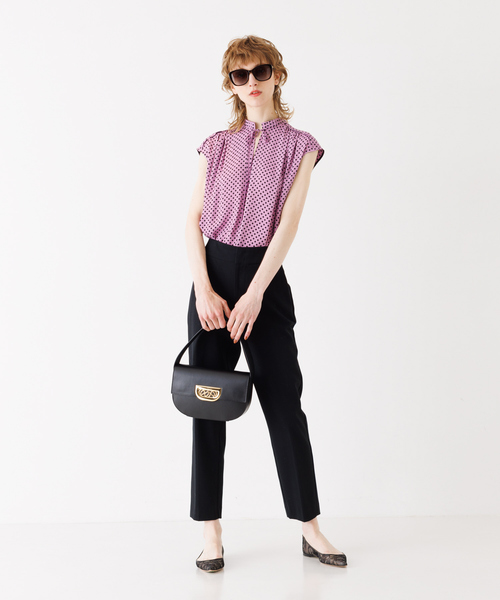 DESIGNWORKS（デザインワークス）の「カラードットネックプリーツブラウス（シャツ/ブラウス・レディース・ピンク系その他・38）」の5枚目の写真