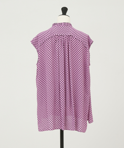 DESIGNWORKS（デザインワークス）の「カラードットネックプリーツブラウス（シャツ/ブラウス・レディース・ピンク系その他・38）」の11枚目の写真