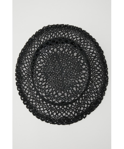 SHEL'TTER ORIGINAL（シェルターオリジナル）の「カンピ草柄編みパケットハット（キャップ・レディース・ベージュ/ブラック・FREE）」の9枚目の写真