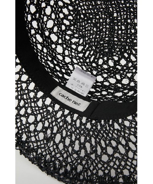 SHEL'TTER ORIGINAL（シェルターオリジナル）の「カンピ草柄編みパケットハット（キャップ・レディース・ベージュ/ブラック・FREE）」の12枚目の写真