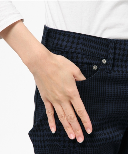 AZUL by moussy（アズールバイマウジー）の「グレンチェック柄起毛スキニー（その他パンツ・レディース・グレー系その他/ダークネイビー・MEDIUM/X-SMALL/LARGE/SMALL）」の8枚目の写真