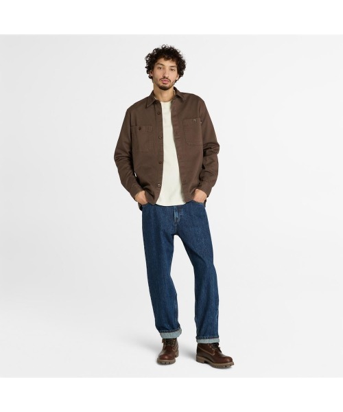 Timberland（ティンバーランド）の「長袖 ガーメントダイ Tシャツ メンズ（Tシャツ/カットソー・メンズ・ライトホワイト・LARGE/MEDIUM/SMALL/X-LARGE/XX-LARGE）」の2枚目の写真