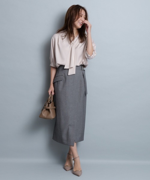 JUSGLITTY ラップデザインタイトスカート ジャスグリッティー JUSGLITTY ラップデザインタイトスカート