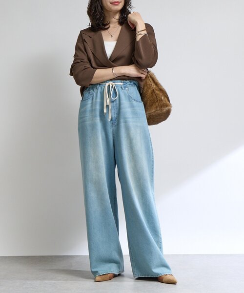 RIVE DROITE（リヴドロワ）の「【シーズンムード高まる】フェイクファーバケット2WAYバッグ（ハンドバッグ・レディース・ダークブラウン/キャメル・FREE）」の14枚目の写真